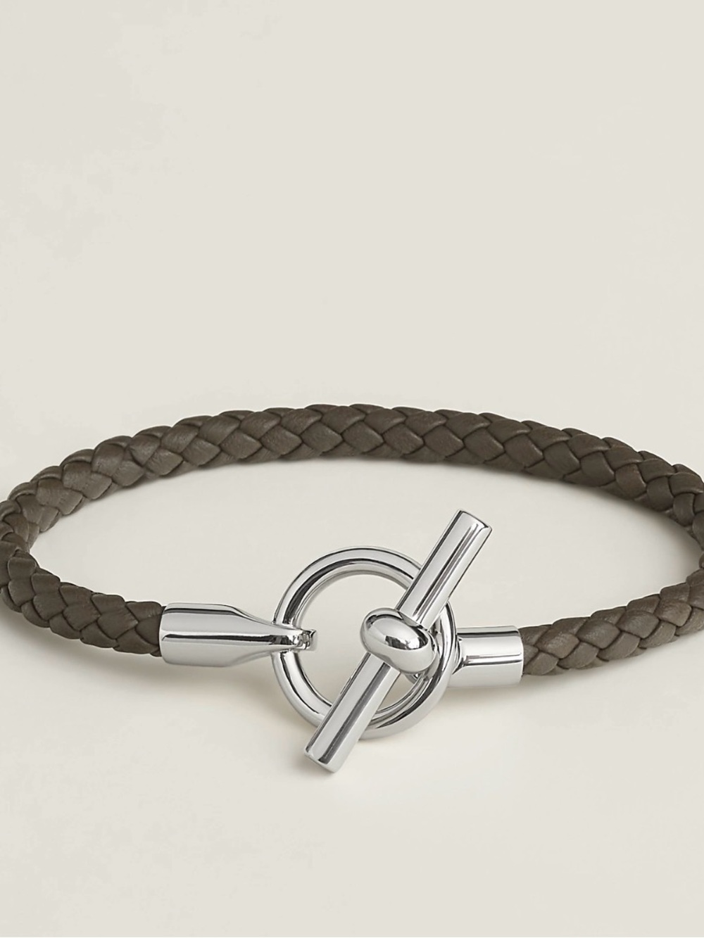 Hermes Braided Leather Men's Bracelet